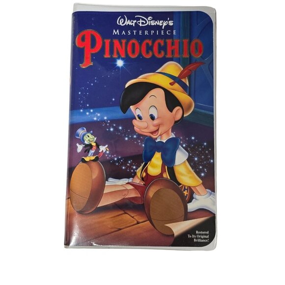 Walt Disney Classics VHS Clamshell Lot Pinocchio Aristocats & Return Of Jafar - Picture 2 of 16